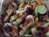 A picture of Roasted Chicken with Vegetables. Tender & Juicy.