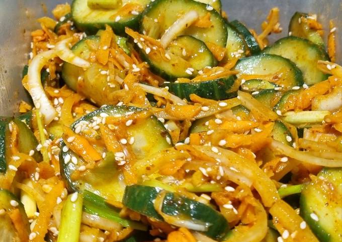 A picture of Cucumber Kimchi Salad.