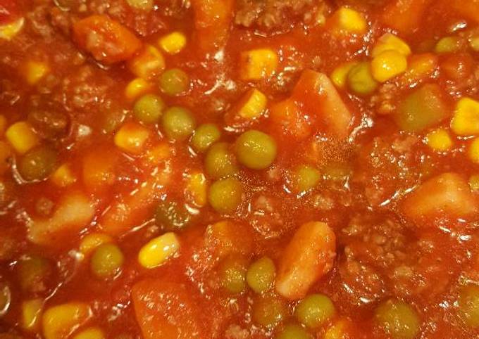 A picture of Grandpa's Vegetable Soup.