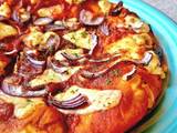 A picture of Cheese and Onion Pizza (Vegetarian).