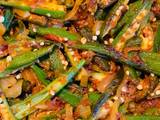 A picture of Tasty bindi(okra) baji.