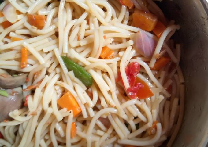 A picture of Vegetable Spaghetti.