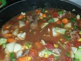 A picture of Beef Vegetable Soup.