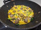 A picture of Tarragon, mushroom & sausage frittata.