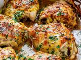 A picture of Oven chicken thighs.