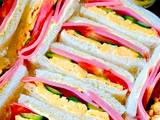 A picture of Vegetable Ham Egg Sandwiches.