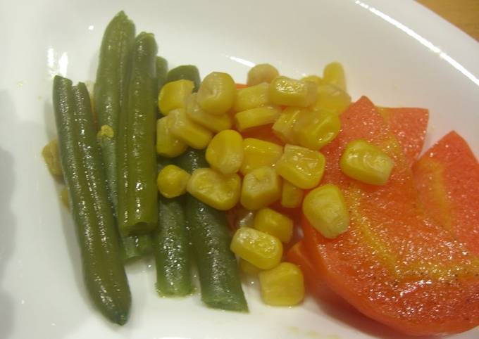 A picture of Colorful 10-Minute Vegetables Glacés in the Microwave.