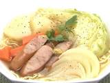 A picture of Sausage and Vegetable Pot-Au-Feu-Style Ramen.