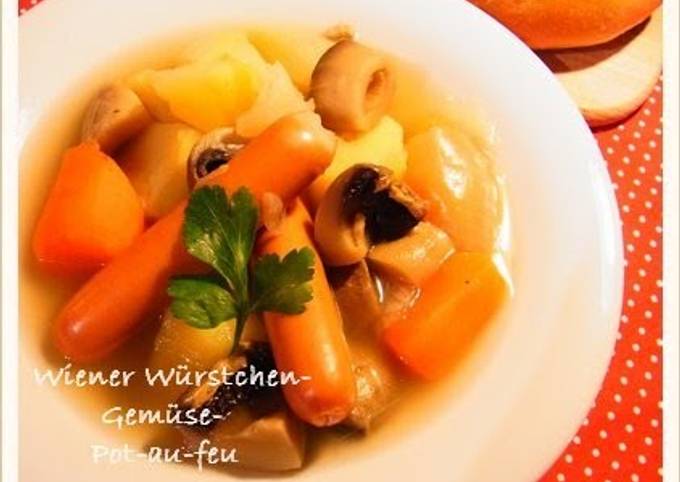 A picture of Warming Vegetable and Sausage Pot-Au-Feu.