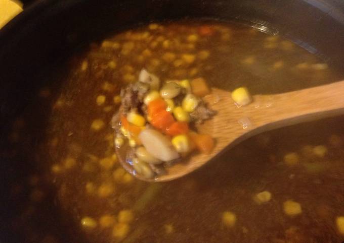 A picture of Jessies Vegetable Beef Soup.