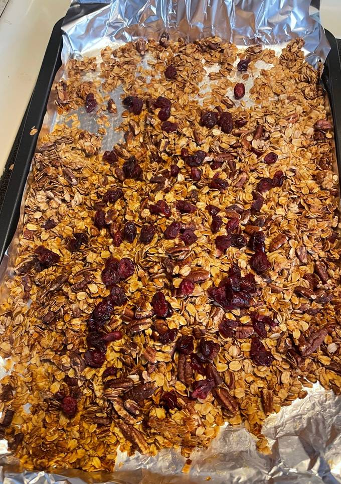 A picture of Healthy cranberry granola.