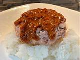 A picture of Japanese Style Hamburger Steak (ハンバーグ).