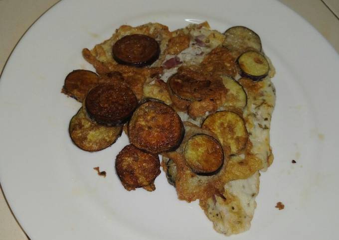 A picture of Egg plant omelette.