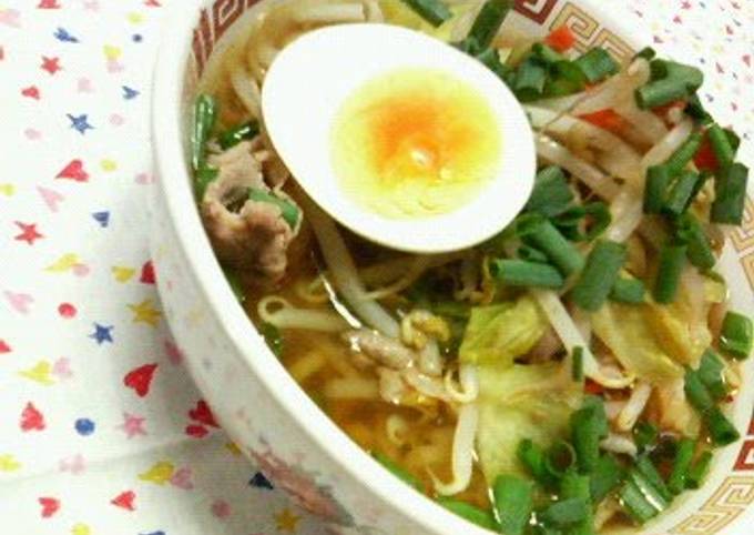 A picture of Quick Ramen Noodles with Stir-Fried Vegetables.