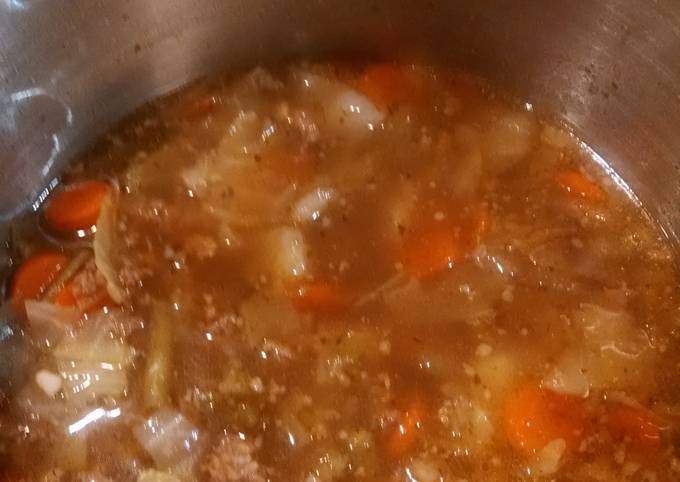 A picture of Vegetable/Cabbage Soup.