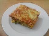 A picture of Low- histamine vegetable and cheese pancakes lasagna.