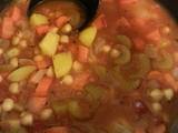 A picture of Stacy's Vegetable Soup.