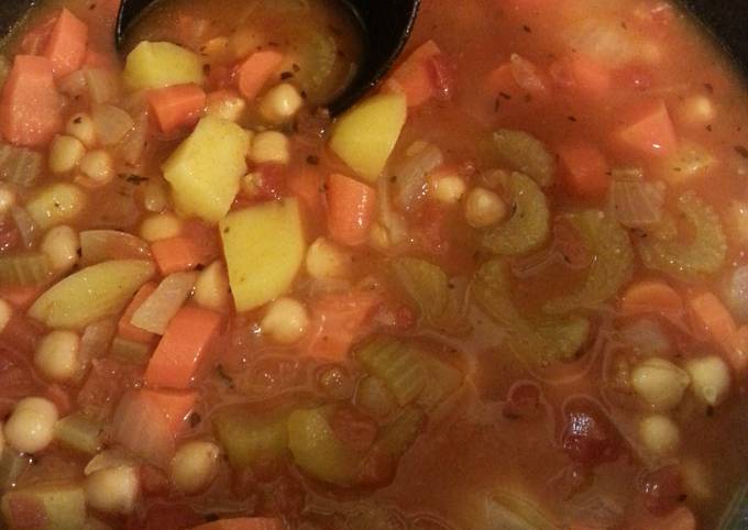 A picture of Stacy's Vegetable Soup.