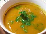 A picture of Aromatic Roasted Root Vegetable Soup.