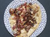 A picture of Parmesan Bacon Mushroom Omelette.