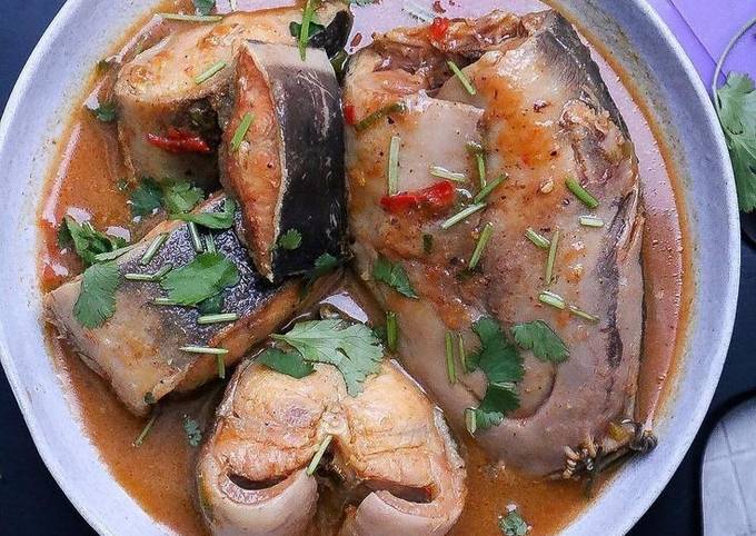 A picture of Catfish pepper soup.