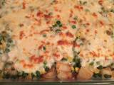 A picture of Vegetable Chicken with Bechamel Sauce.