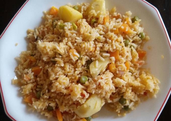 A picture of Vegetable rice # author marathon#.