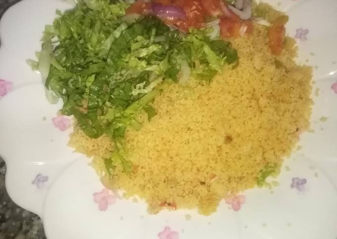 A picture of Fried vegetable Couscous.