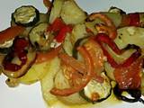 A picture of Sig's Potato and Vegetable Casserole.