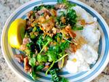 A picture of Marinated Beef Vegetable Stir Fry & Rice.