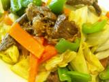 A picture of Beef and Miso Vegetable Stir Fry.