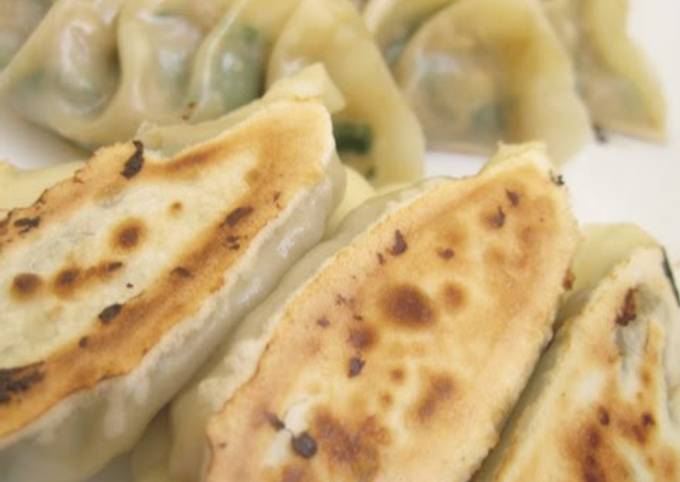 A picture of Easy Vegetable Gyoza with Soy Beans.