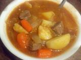 A picture of Beefy Vegetable Stew.