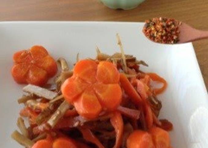 A picture of Root Vegetable Kinpira Stir-fry.