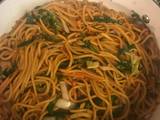 A picture of Yummy Vegetable lo mein.