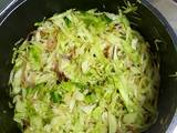 A picture of Onion Paprika Fried Cabbage.