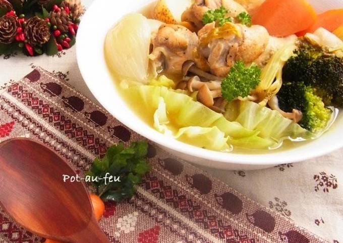 A picture of Vegetable and Chicken Pot-au-feu.