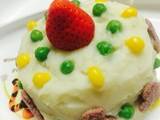 A picture of Egg and Dairy Free Vegetable "Birthday Cake" For Babies.