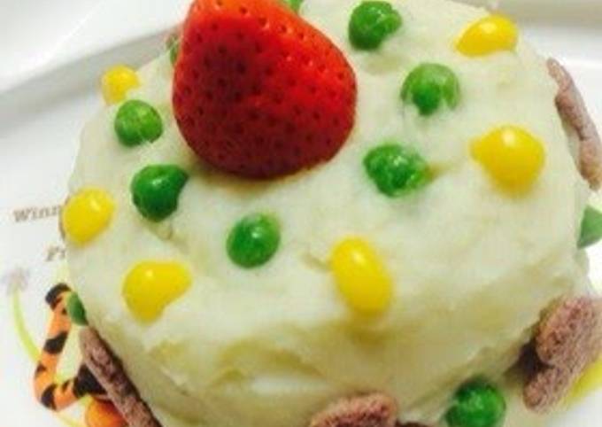 A picture of Egg and Dairy Free Vegetable "Birthday Cake" For Babies.