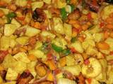 A picture of Potatoes and plantain Vegetable.