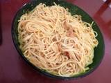 A picture of Pasta in cheese and tomato gravy#themechallenge.