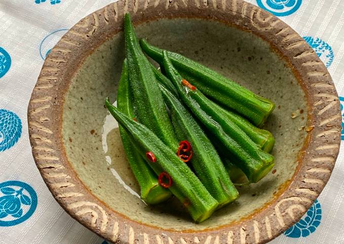 A picture of Japanese Okra Pickles.