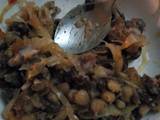 A picture of Githeri and cabbage# 4 weeks challenge.