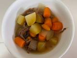 A picture of Jan’s vegetable beef soup.