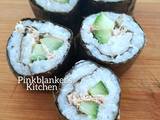 A picture of Easy Cucumber & Tuna Sushi Rolls.