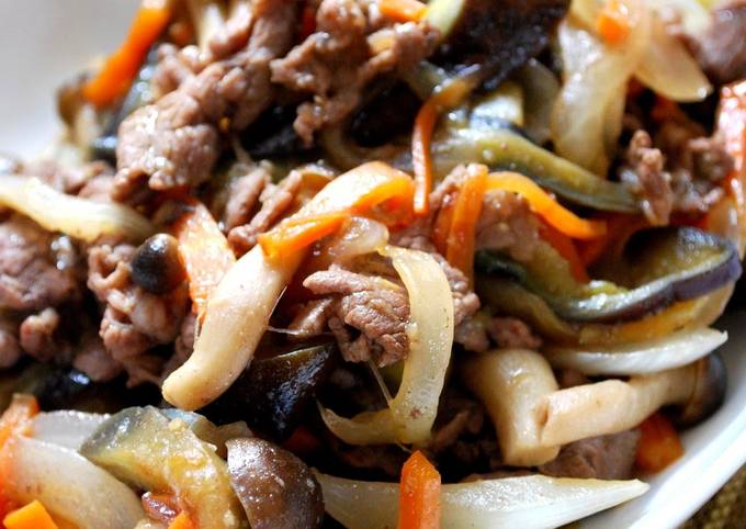 A picture of Just Fry Them Together! Beef and Vegetable Stir-Fry.