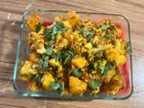 A picture of Potato-cauliflower curry.