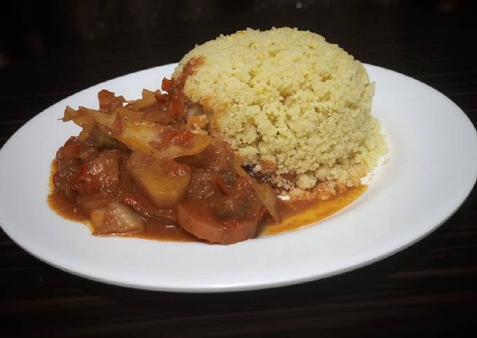 Cous cous with vegetables soup ainihin hoton girkin