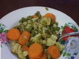 A picture of Boiled veggies#weekly challenge.