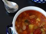 A picture of Vegetable-only Minestrone.